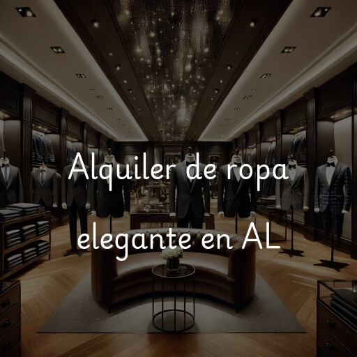 Alquiler de ropa elegante en AL