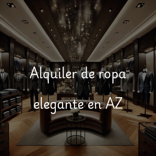 Alquiler de ropa elegante en AZ