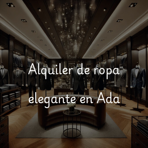 Alquiler de ropa elegante en Ada