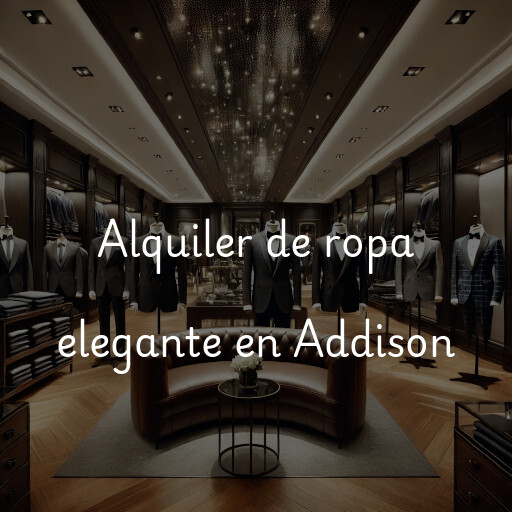 Alquiler de ropa elegante en Addison