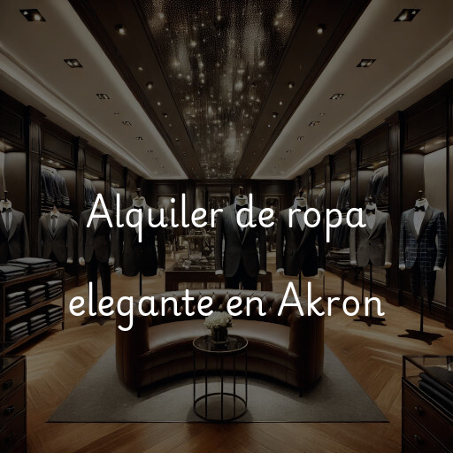 Alquiler de ropa elegante en Akron