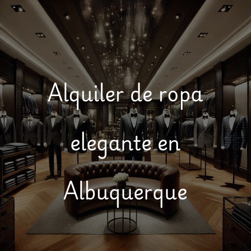 Alquiler de ropa elegante en Albuquerque