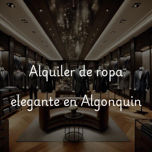 Alquiler de ropa elegante en Algonquin