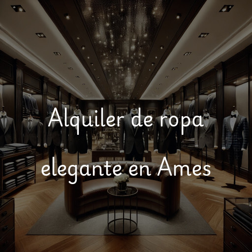 Alquiler de ropa elegante en Ames