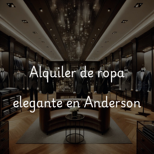 Alquiler de ropa elegante en Anderson