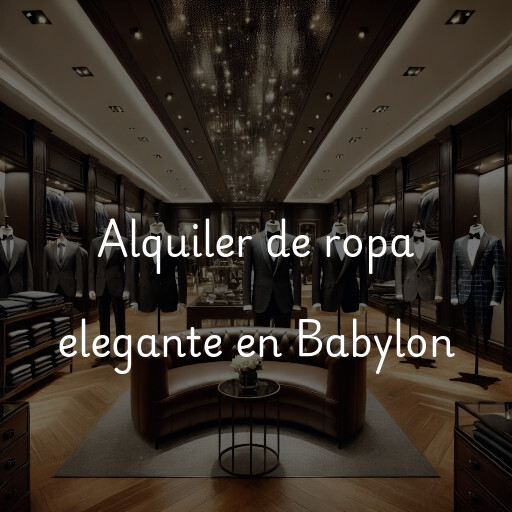 Alquiler de ropa elegante en Babylon