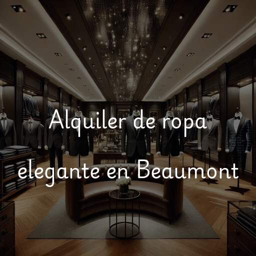 Alquiler de ropa elegante en Beaumont