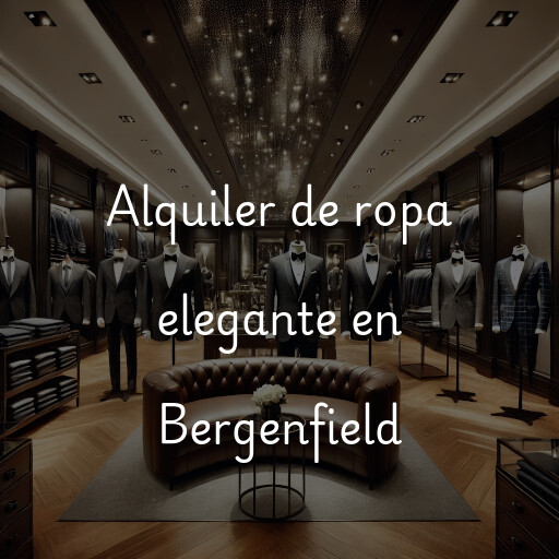 Alquiler de ropa elegante en Bergenfield