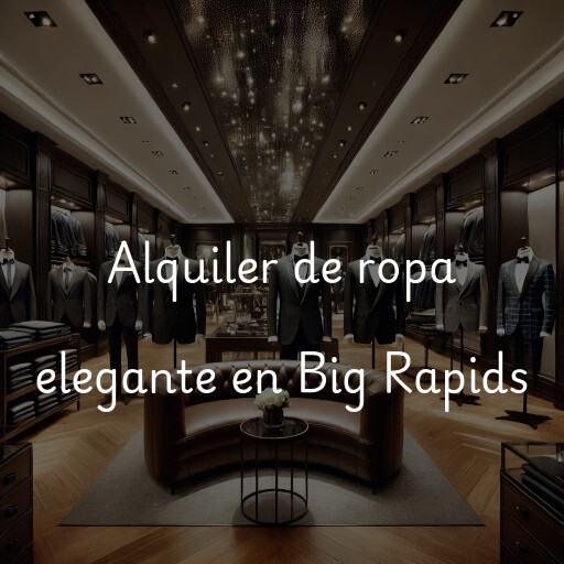 Alquiler de ropa elegante en Big Rapids