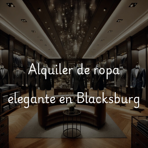 Alquiler de ropa elegante en Blacksburg