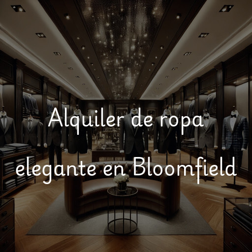 Alquiler de ropa elegante en Bloomfield