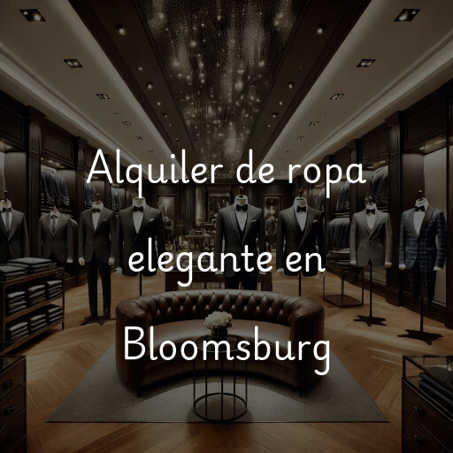 Alquiler de ropa elegante en Bloomsburg