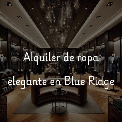 Alquiler de ropa elegante en Blue Ridge