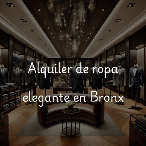 Alquiler de ropa elegante en Bronx