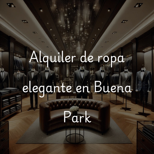 Alquiler de ropa elegante en Buena Park