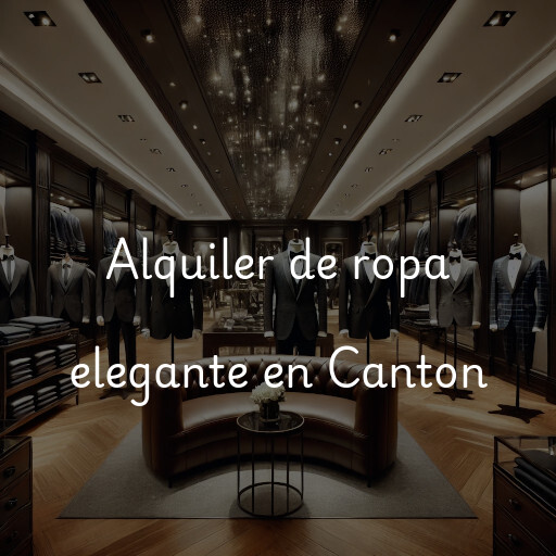 Alquiler de ropa elegante en Canton