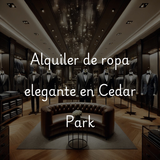 Alquiler de ropa elegante en Cedar Park