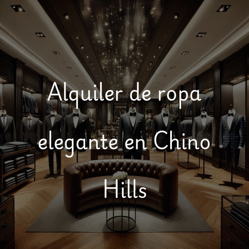 Alquiler de ropa elegante en Chino Hills