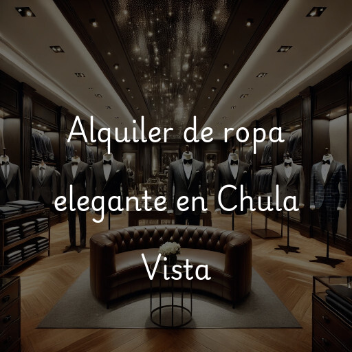 Alquiler de ropa elegante en Chula Vista