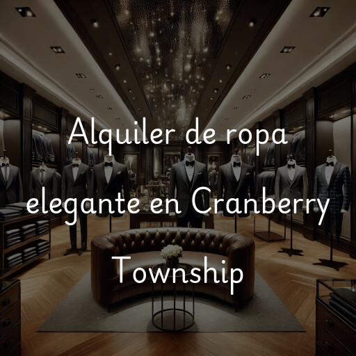 Alquiler de ropa elegante en Cranberry Township