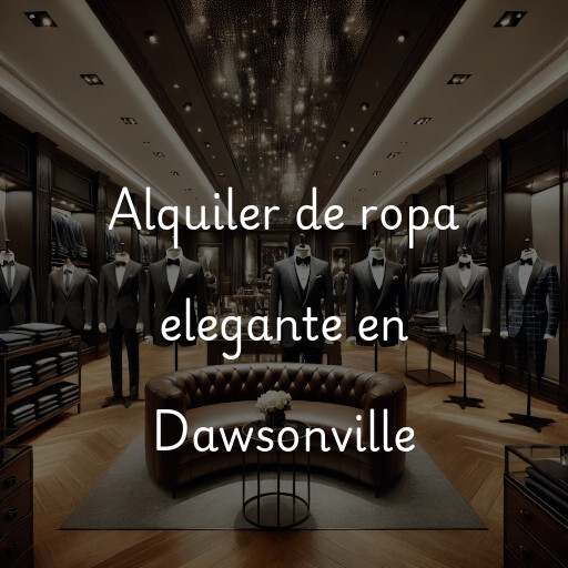 Alquiler de ropa elegante en Dawsonville