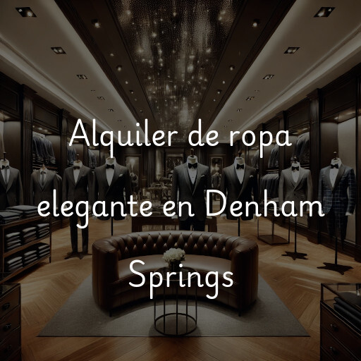 Alquiler de ropa elegante en Denham Springs