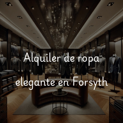 Alquiler de ropa elegante en Forsyth