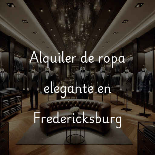 Alquiler de ropa elegante en Fredericksburg