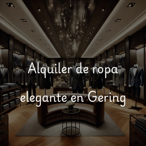 Alquiler de ropa elegante en Gering