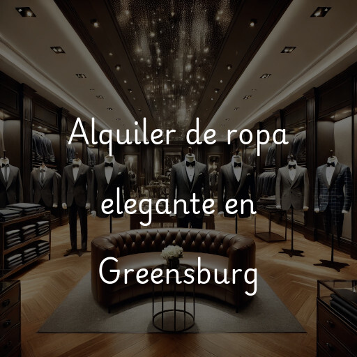 Alquiler de ropa elegante en Greensburg