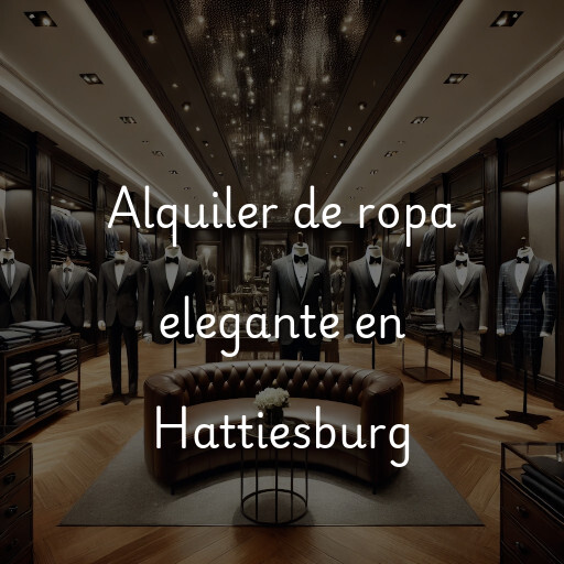 Alquiler de ropa elegante en Hattiesburg