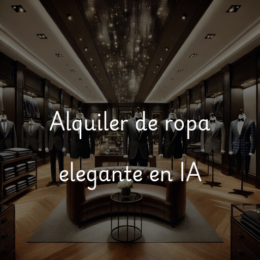 Alquiler de ropa elegante en IA