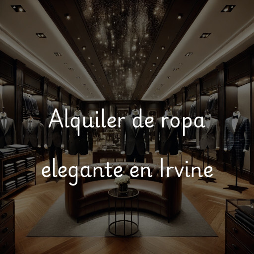 Alquiler de ropa elegante en Irvine