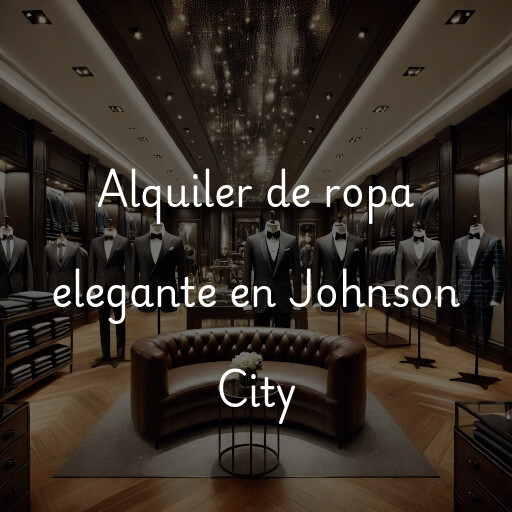 Alquiler de ropa elegante en Johnson City