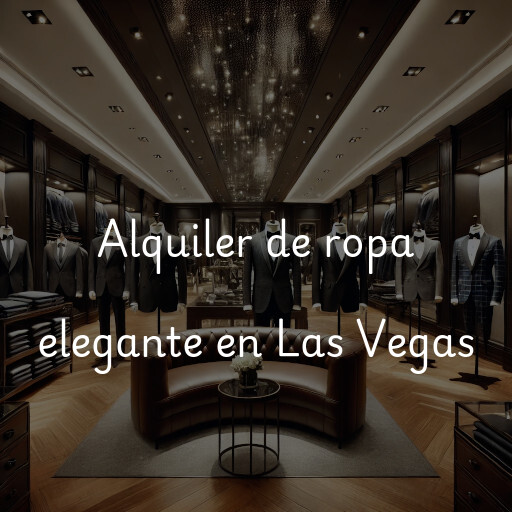 Alquiler de ropa elegante en Las Vegas