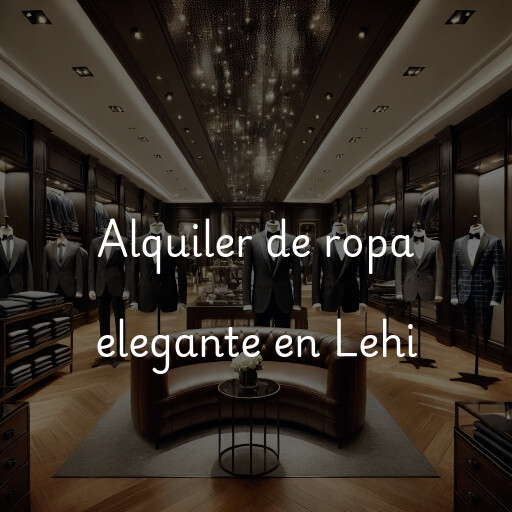 Alquiler de ropa elegante en Lehi