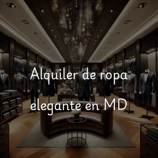 Alquiler de ropa elegante en MD