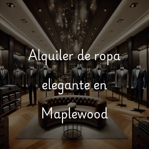 Alquiler de ropa elegante en Maplewood