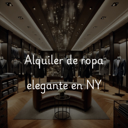 Alquiler de ropa elegante en NY