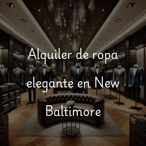 Alquiler de ropa elegante en New Baltimore