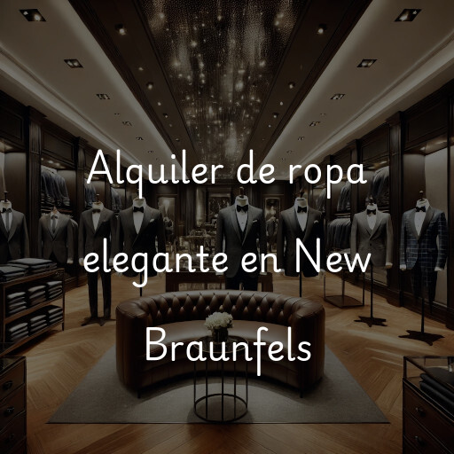 Alquiler de ropa elegante en New Braunfels