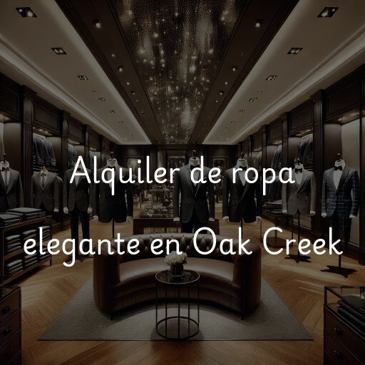 Alquiler de ropa elegante en Oak Creek