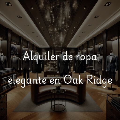 Alquiler de ropa elegante en Oak Ridge