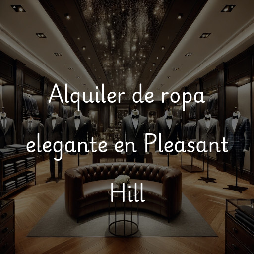 Alquiler de ropa elegante en Pleasant Hill