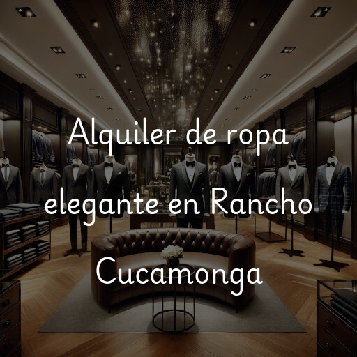 Alquiler de ropa elegante en Rancho Cucamonga