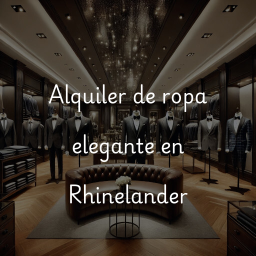 Alquiler de ropa elegante en Rhinelander