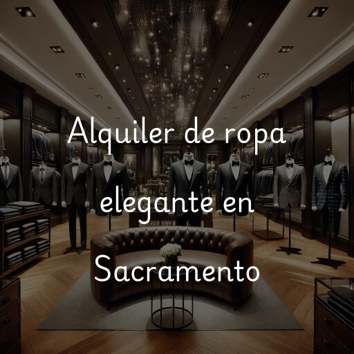 Alquiler de ropa elegante en Sacramento