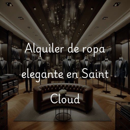 Alquiler de ropa elegante en Saint Cloud