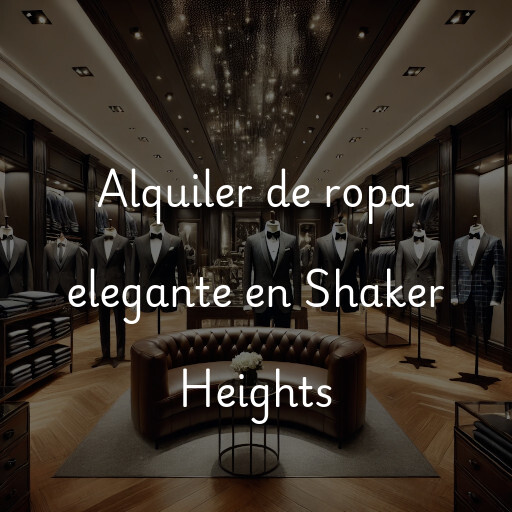 Alquiler de ropa elegante en Shaker Heights