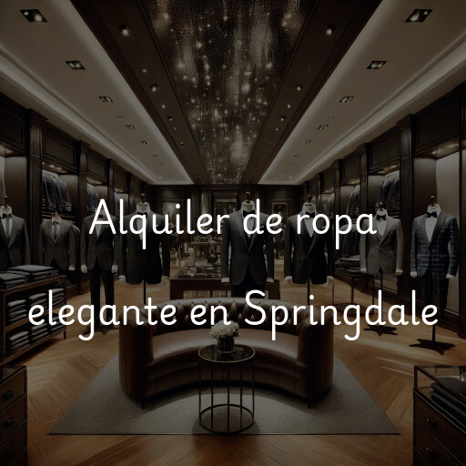 Alquiler de ropa elegante en Springdale